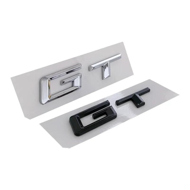 3D ABS Car Trunk Letters GT Emblem Badge Sticker For BMW 3 Series 5 Series GT E36 F07 F34 G32 320d 530 650 Auto Accessories