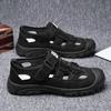 Men's Sneakers Breathable Mesh Sandals for Man Walking Shoes Summer Khaki Sports Sandals Men Outdoor Simple Color Comfortable