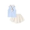 Deesha Girls' Summer Ballet-Inspired Scarf Sportswear Set