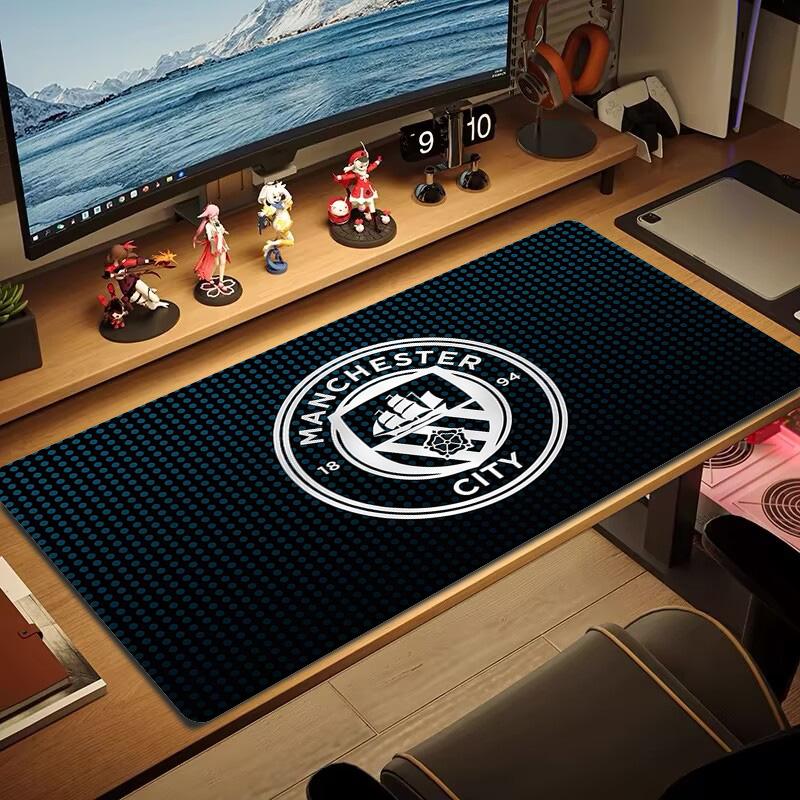 Manchester City Football Club2 Print Cushion Non-slip Laptop Tablet Big Mousepad XXL Mat Mini PC Playmat With Lock edge