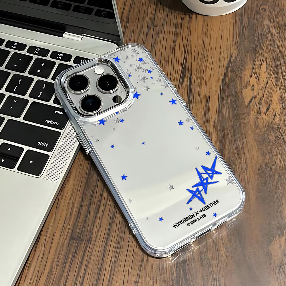 Горячий K-POP T-TXT Чехол для телефона для Samsung Galaxy A57 A56 A36 A26 A06 A55 A35 A16 A54 A34 A25 A24 A15 A14 A05S A73 A53 A33 4G 5G Samsung A34 5G black