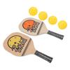 Wooden Pickleball Paddles Beginners Pickleball Rackets Balls Set Sports Equipment