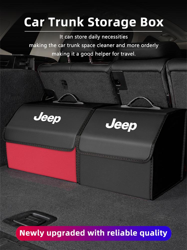 Car Trunk Storage Box Foldable Suitcase Travel Organizer Bag For Jeep Grand Cherokee Wrangler JK Gladiator Compass Renegade AMT1