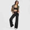 Women's High-Waist Flare Yoga Pants - No Embarrassment Line, Loose Fit for Outdoor Sports