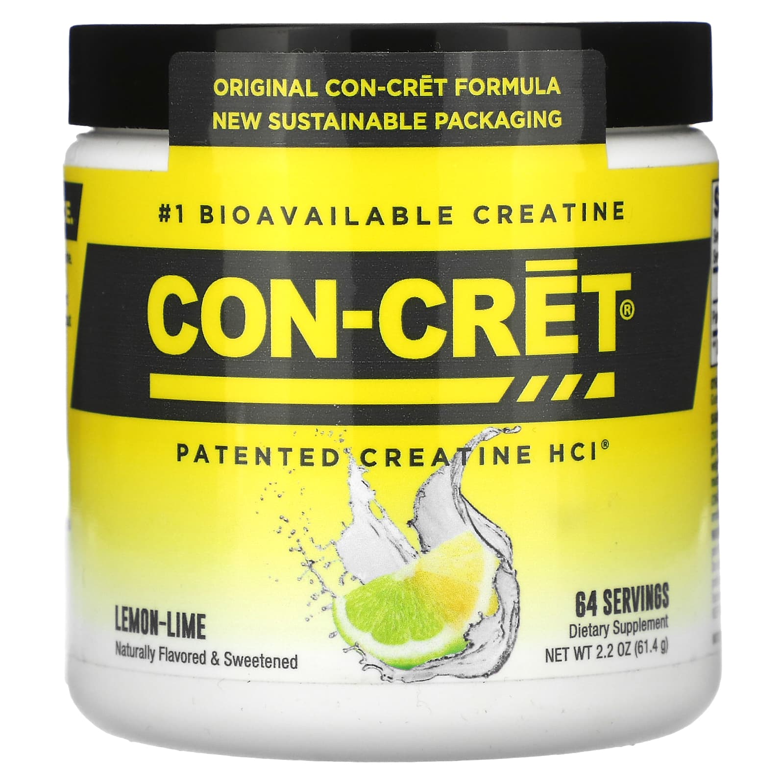 

Con-Cret, Creatine Hcl, Lemon-Lime, 2.17 Oz (61.4 G)