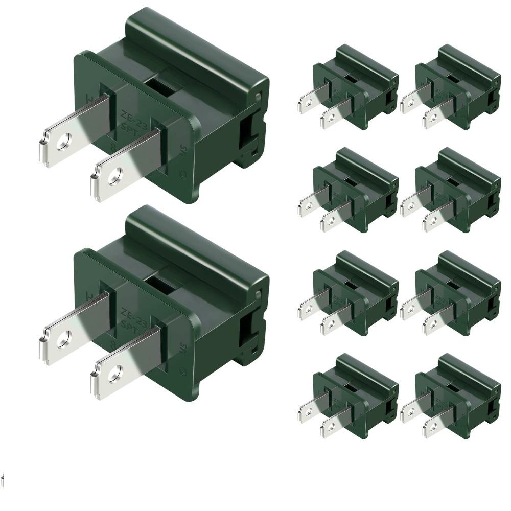 

Green Vampire Plugs Quick Connection Light Connector Christmas Light Adapter Plug Festivals