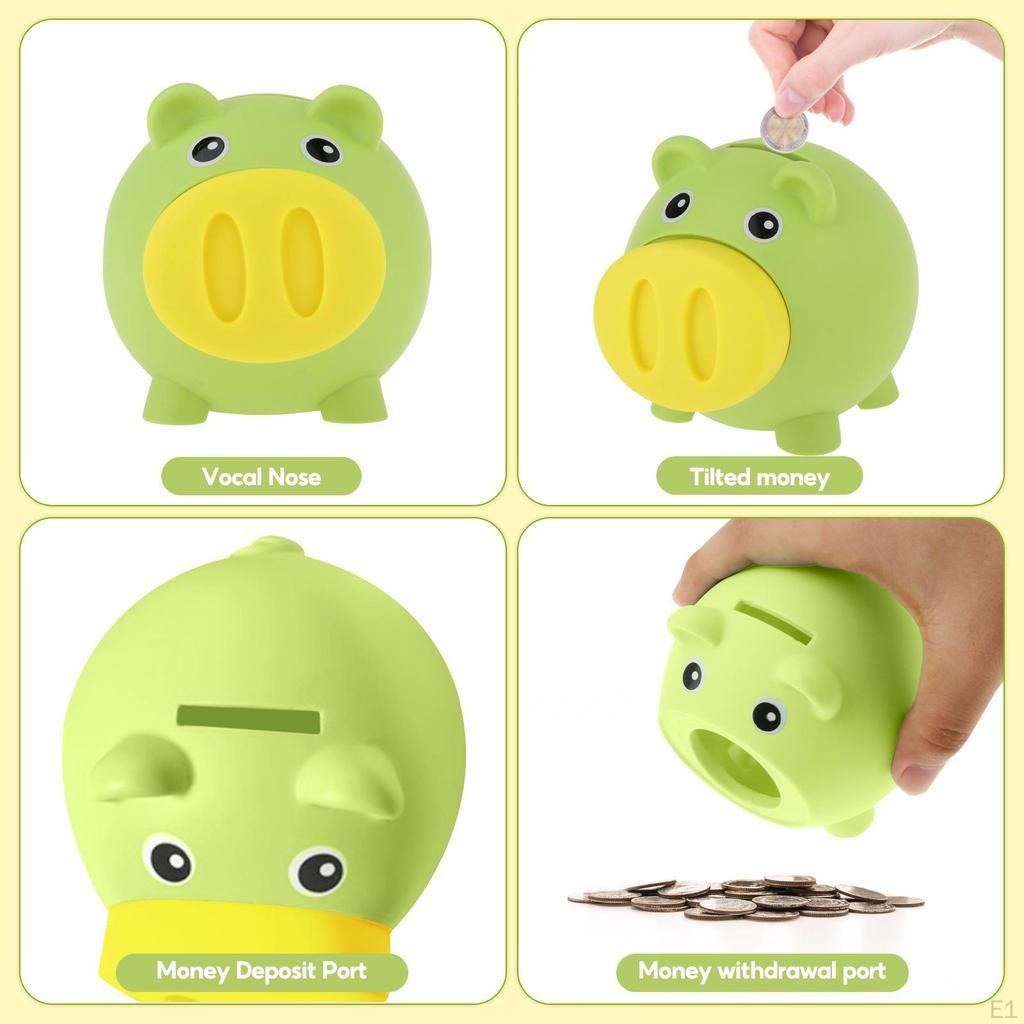 , Cute, Container Box, Home Decoration, Light Coins, Piggy Bank, for