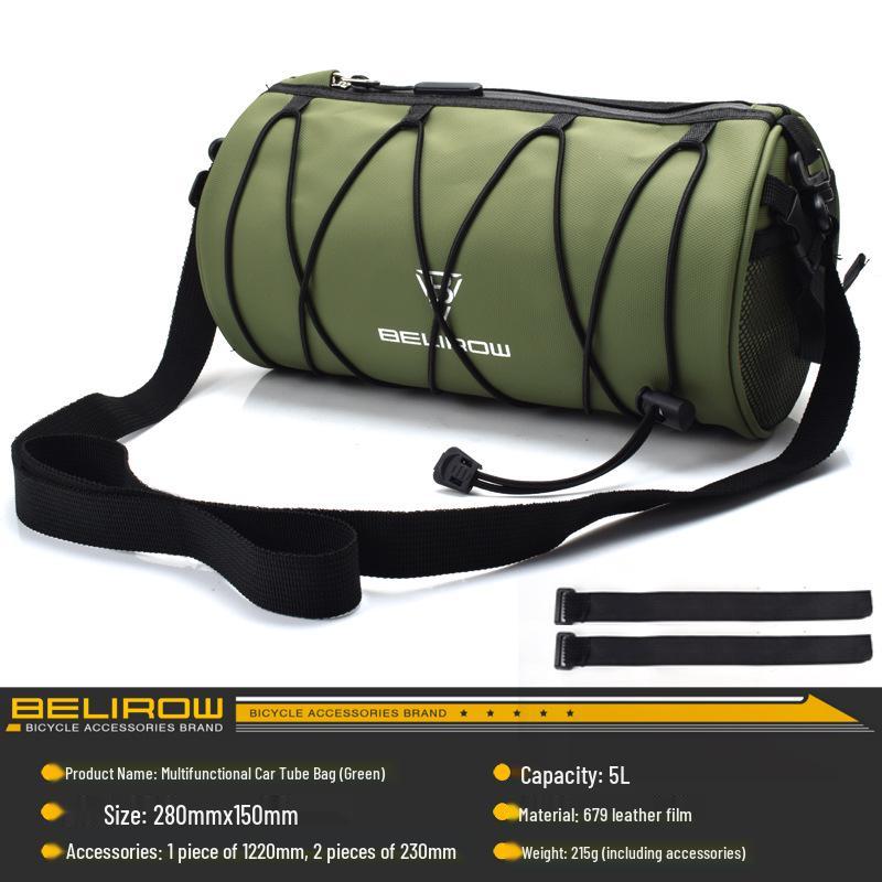 Multi-functional Mountain Bike Handlebar Bag - Crossbar Hanging Storage for Road & Folding Bikes