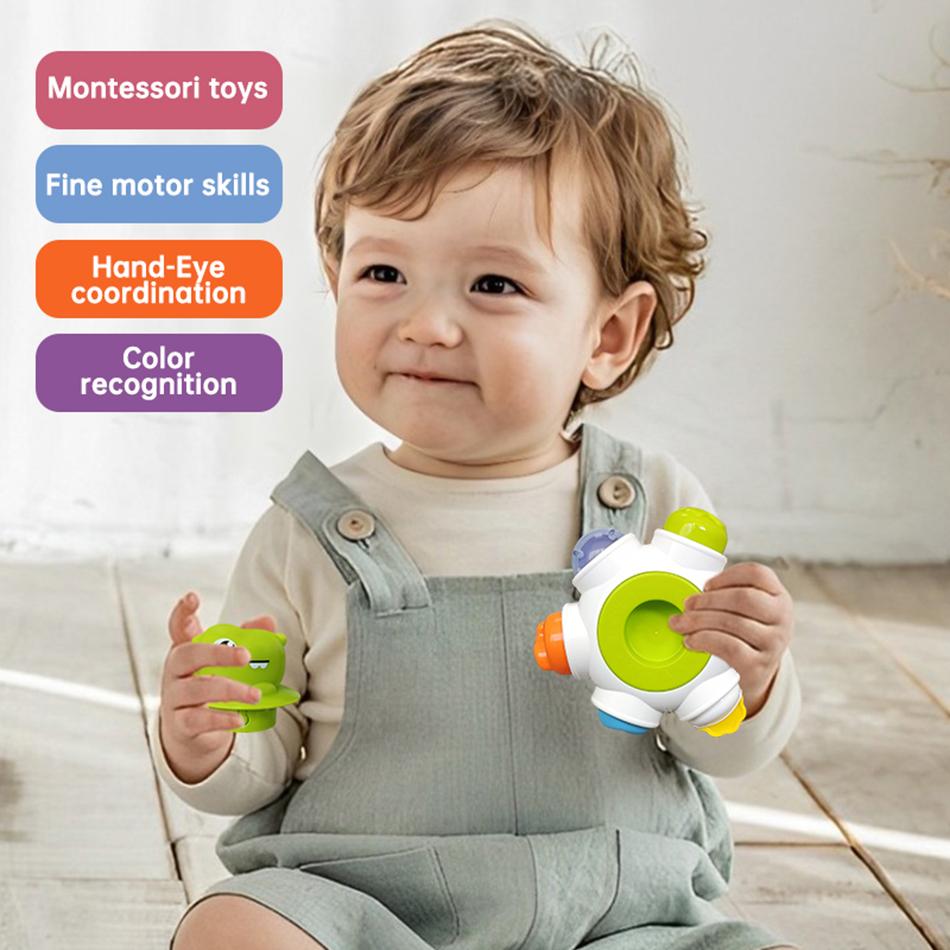 Montessori Baby Busy Ball Multi-Functional Busy Grasping Ball Soothing Finger Action Fine Training Toy Educational Toy Kids Gift