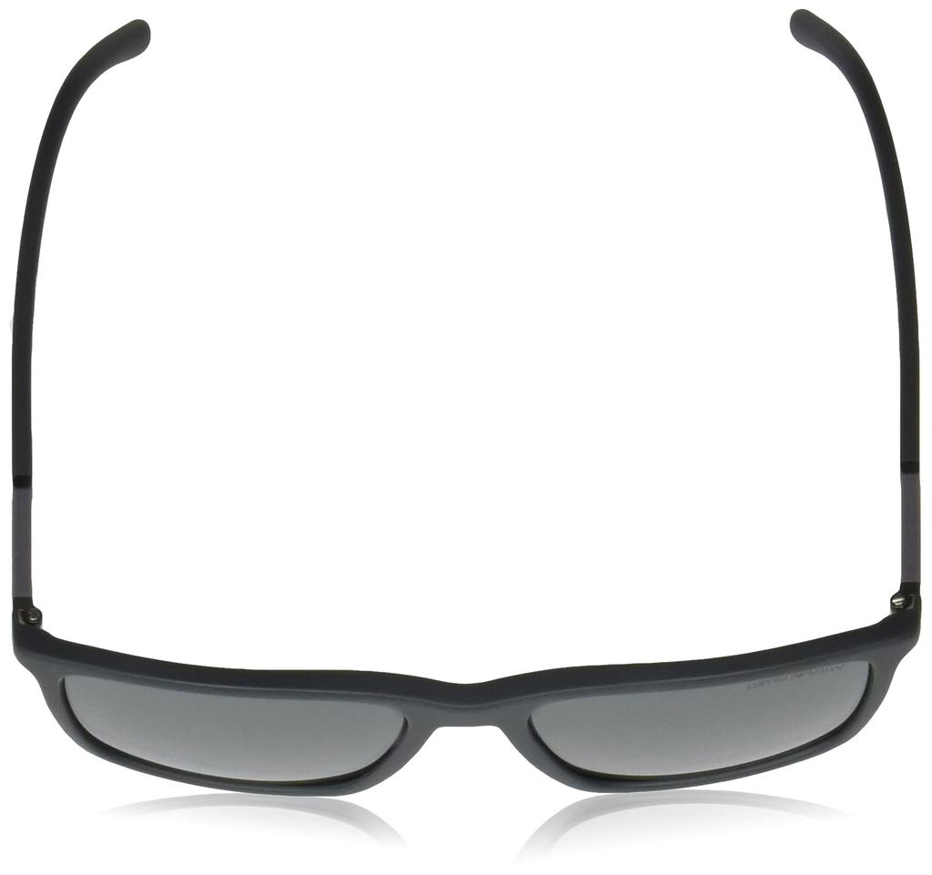 Emporio Armani EA4161F Matte Mirror Silver Size 58 Men's Sunglasses, Grey/Grey Lens,
