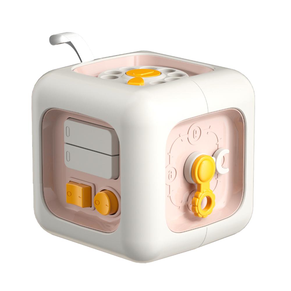 Non-Toxic Baby Practice Skills Drawer Cube 6 In 1 Montessori Educational Toys Sensory Busy Board Fidget Educational Toys For Children Gift
