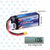 SIGP 11.1V 3S LiPo 1350mAh 25C RC Soft Pack with XT30 Plug for RC Airplanes, Quadcopter, Helicopter Drones, FPV Racing, and Hobbies (2-Pack)