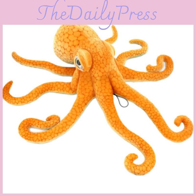 Realistisches Oktopus-Plüschtier mit weichem Kurzplüsch für Kinder und Jugendliche