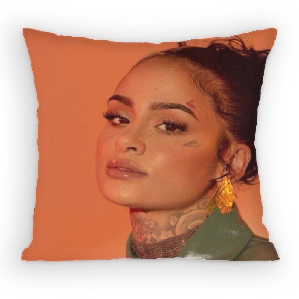 Kkehlani Singer Pillow Case Antidustmite Pillowcase Invisible zipper silky short plush Sofa cushion cover