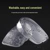 Transparent Silicone Non-Slip Height-Increasing Heel Pads for Men and Women