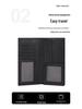 Jiameda Nappa Leather RFID Men's Long Wallet with Zipper and Anti-magnetic Card Slots