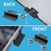 Easyly Install Solars Panel Z Brackets Heavy Type Rustproof Metal Mounts with Adjustable Angles for Home Use