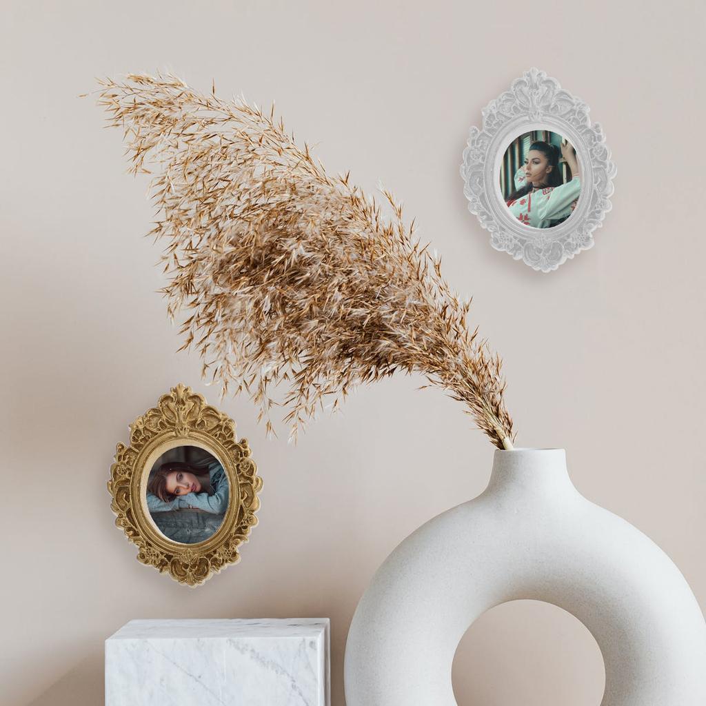 10 Stück DIY Fotorahmen Vintage Deko-Accessoires Retro Kleine Handgefertigte Rahmen Dekorative Bilder Schmuckaufsteller Barock