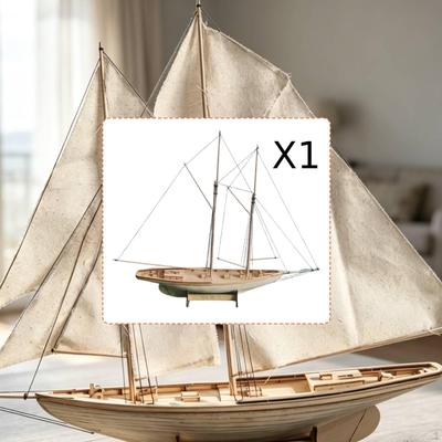 Schiffsmodell Holzbausätze 1:87 Maßstab Konstruktion Dekoration Unfertige Handarbeit Segelboot