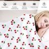 Sweet cherry pattern Throw Blanket Extra Large Throw Blanket throw blanket for sofa Shaggy Blanket