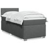 VidaXL Slatted Bed Base with Mattress Dark Grey 100x200cm Fabric 3285793