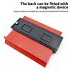Multifunctional 5/10inch Curved Ruler Type Taking Device Woodwork Adjustable Contour Duplicator Measure Marking Cutting Template