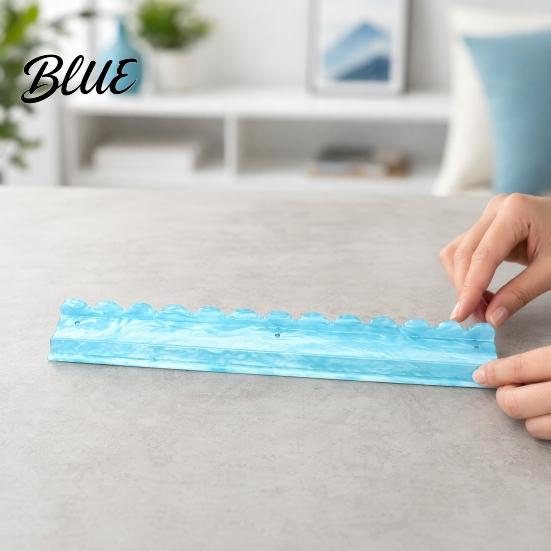 Mahjong Accessory 1/4Pcs Rack with Magnetic Pusher & Storage Bag Scalloped Acrylic Mah Table Organizer Jongg Tile Holder Bar Gift for American