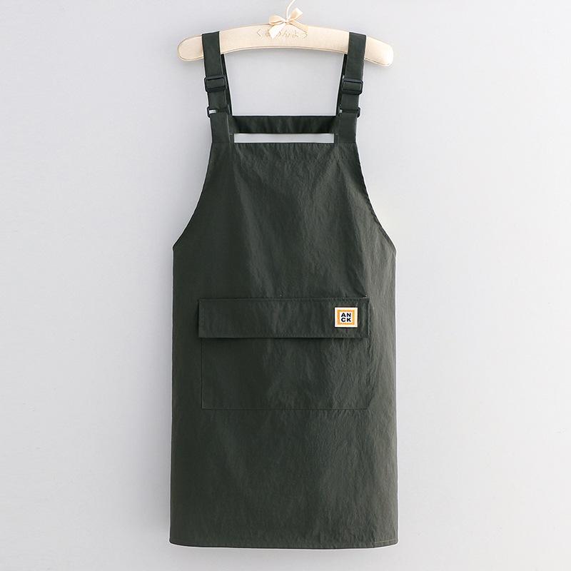 Moderne, wasserdichte Taslon-Schürze für Küche & Gastronomie mit speziellem Drucklogo – Unisex, Stil 2025 gray