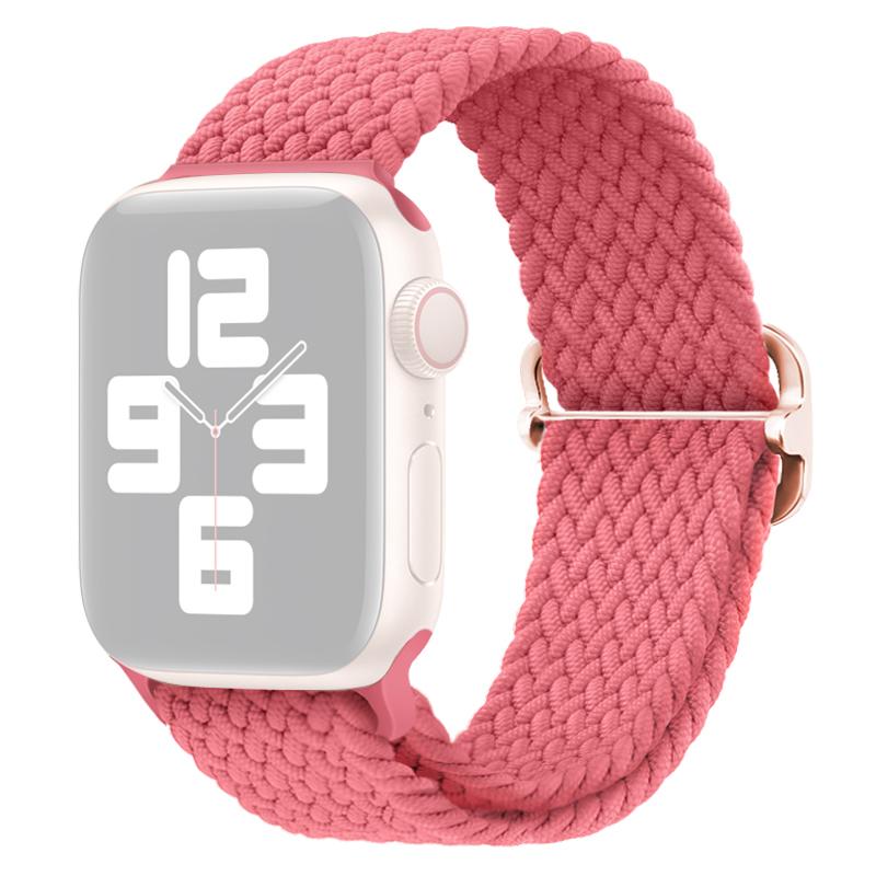 For Apple Watch Series 10 42mm/9 8 7 41mm/SE (2023) SE (2022) SE 6 5 4 40mm/3 2 1 38mm Watch Band Braided Nylon Strap