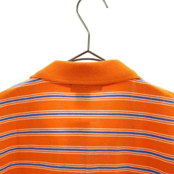 unused Polo by Ralph Lauren border Short sleeve Polo shirt Fawn Kid's Used