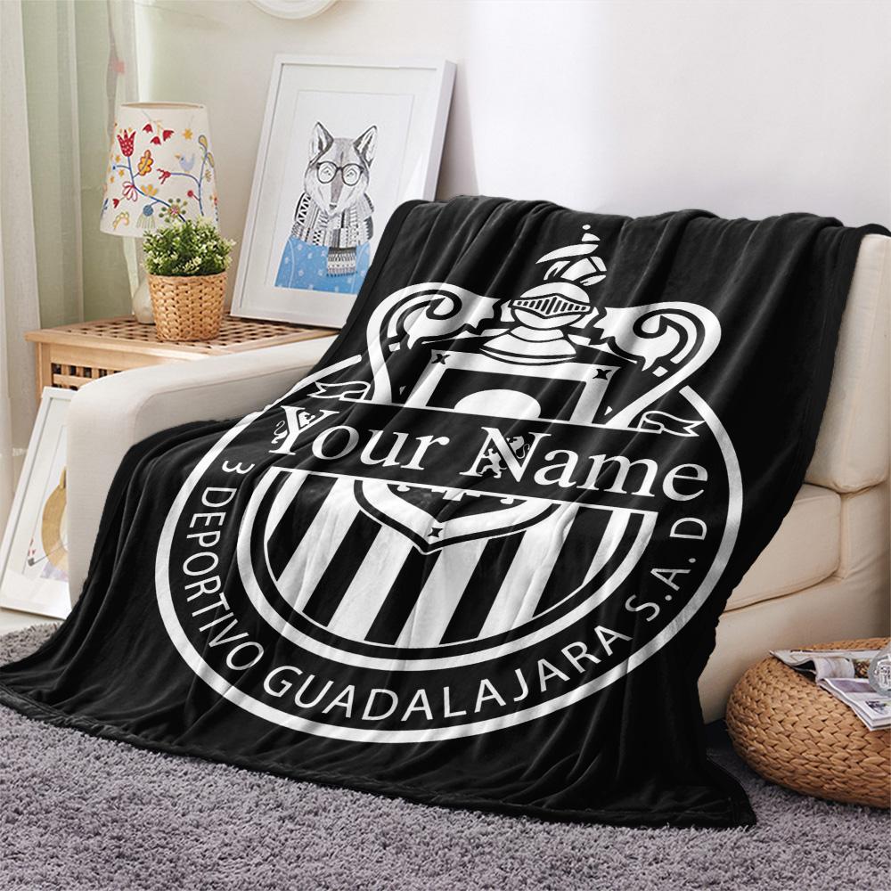 1PC Chivas Crest Fan Gear Custom Name Patterned Flannel Blanket Suitable For All Seasons For Home Decor Warmth And Comfort Gifts Holiday Present