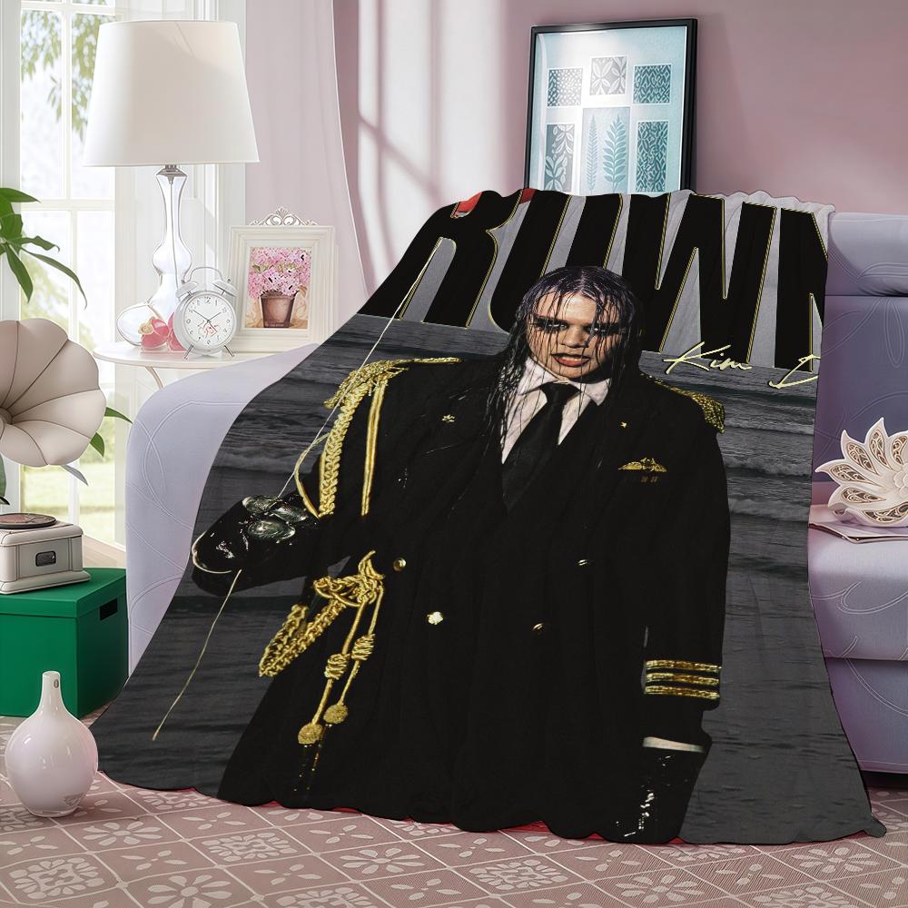 K-Kim Dracula Singer Seventy Thorns Blanket Warm And Soft Suitable For Bedroom Living Room Sofa Bed Office Travel Camping