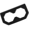Carbon Fiber Style Rear Seat Cup Holder Frame Trim Accessories for Tesla Cybertruck (Bright Surface)