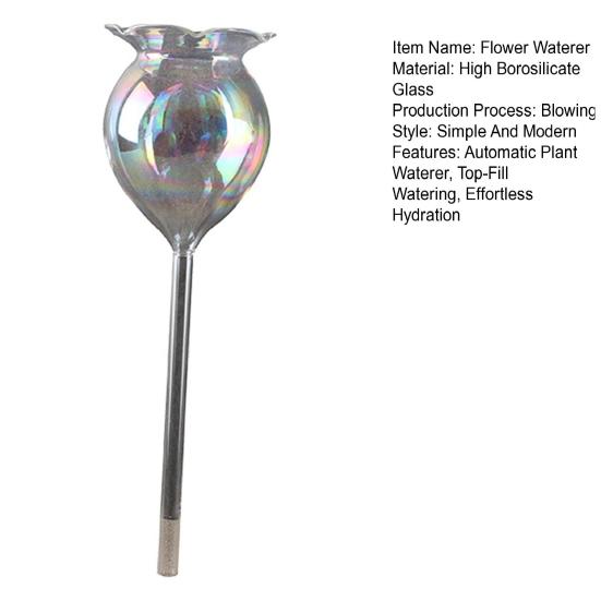 Flower Waterer High Borosilicate Glass Automatic Plant Watering Globes for Indoor Potted Plants Balcony Garden Orchids