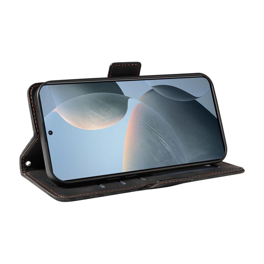 For Xiaomi 14T Case PU Leather Phone Cover Rhombus Starry Imprinted