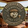 Golf Coin Funny Golf Challenge Coin For Men With Whiskey Design, “Over Par” & “ Member” Inscription Perfect Gift For Golfers, Friends