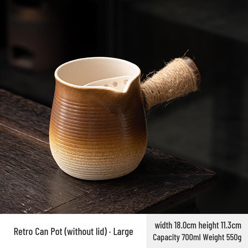Stove-Side Tea Pot Set: Outdoor Tea Brewer, Baking Milk Tea Pot, Charcoal Grill Stove, Open Flame Clay Pot