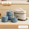 Double-Layer Insulated Stainless Steel Lunch Box - Round Bento for Students & Office Workers