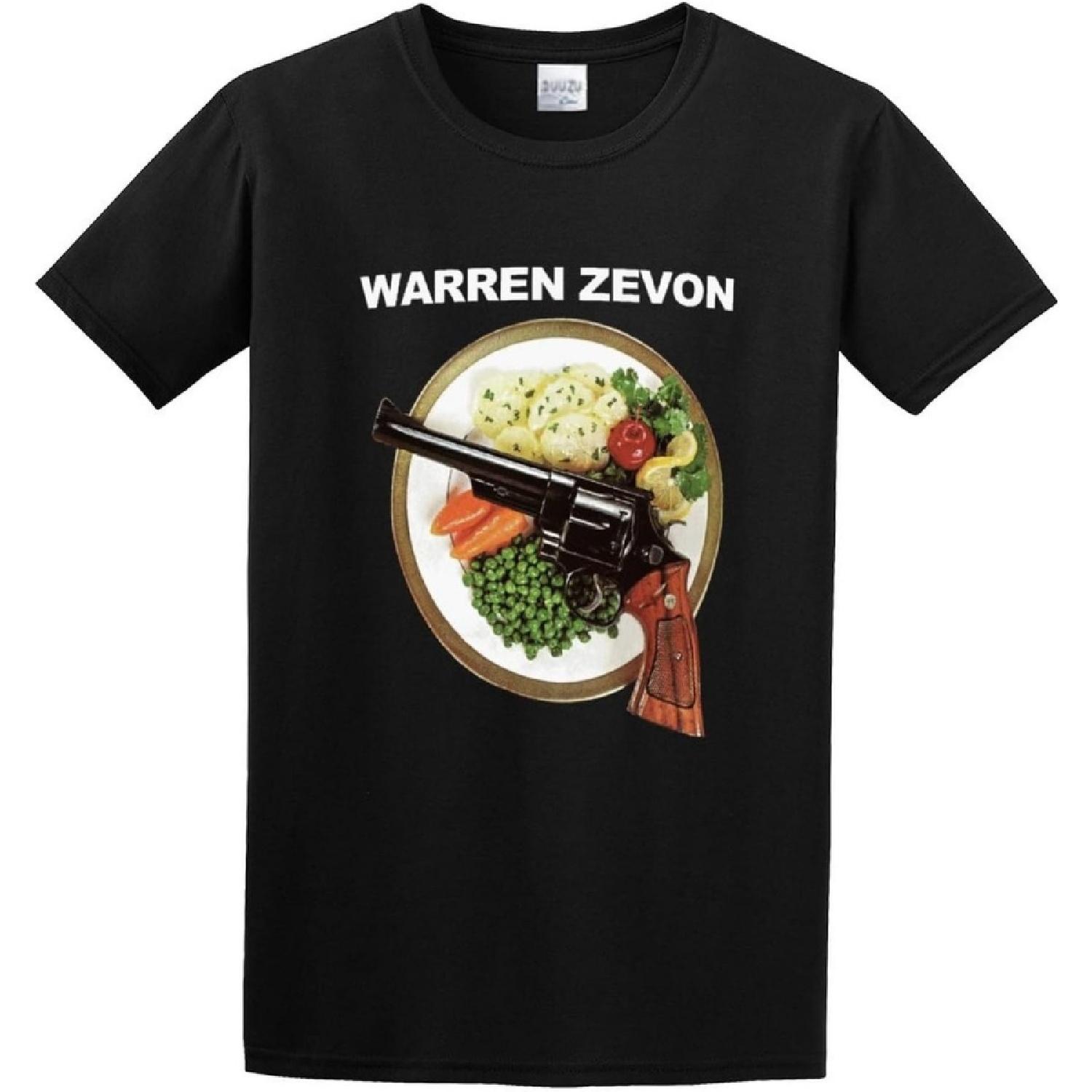 Warren Zevon 3 Body Sculpting Crazy Camping Printing Keep Warm T-Shirt Black S