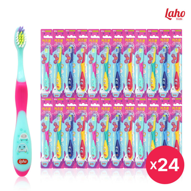 [Laho] Kidsmon Children s Toothbrush Set of 24 Children s Toothbrush Set of 24 + Hourglass