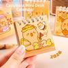 Portable 2026 Desk Calendar Capybara/Panda Schedule Planner Daily Planner  Office School Supplies