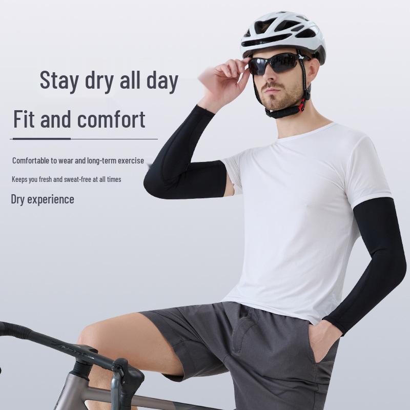 Unisex Ice Silk Sun Protection Sleeves for Outdoor Sports and Driving