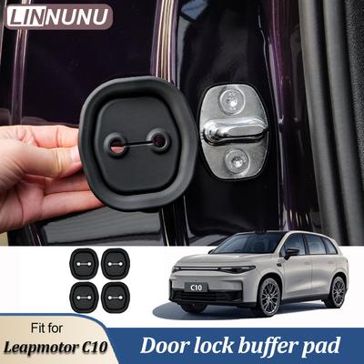 Linnunu Apto para Pegatinas de Coche para el Coche Leapmotor C10 Funda para Cerradura de Puerta del Coche Almohadilla Protectora Amortiguadora para Tapa de Cerradura de Puerta