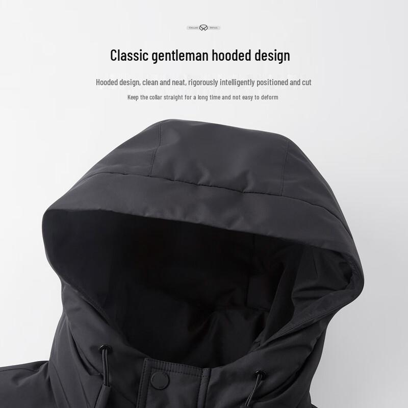 Shanshan Men's Padded Hooded Windproof Jacket