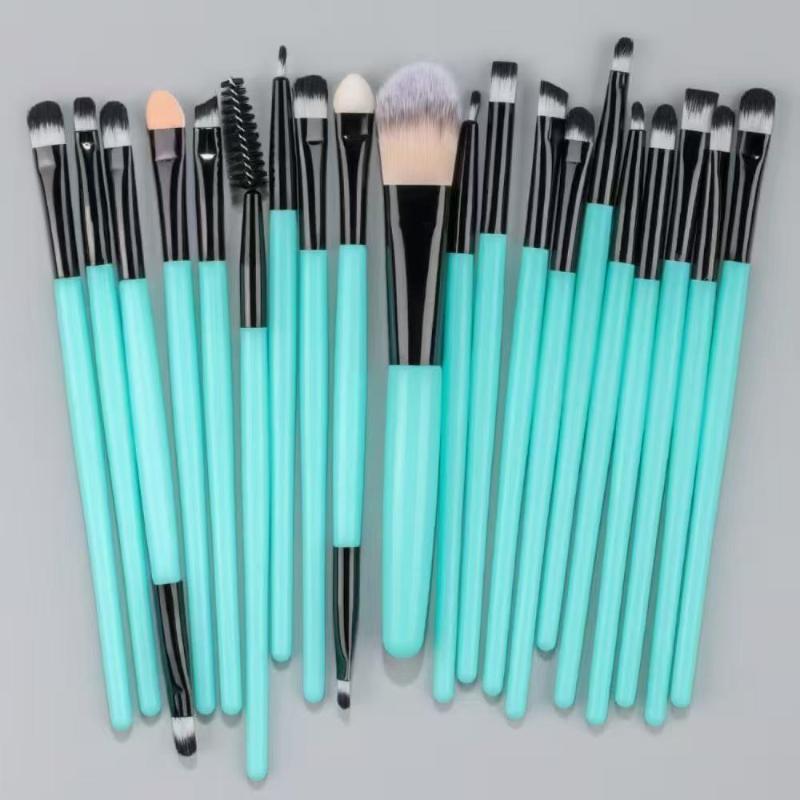 Deluxe 20Pcs Eye Makeup Brush Collection Perfect for Eyeshadow and Eyebrow with Professional-Grade