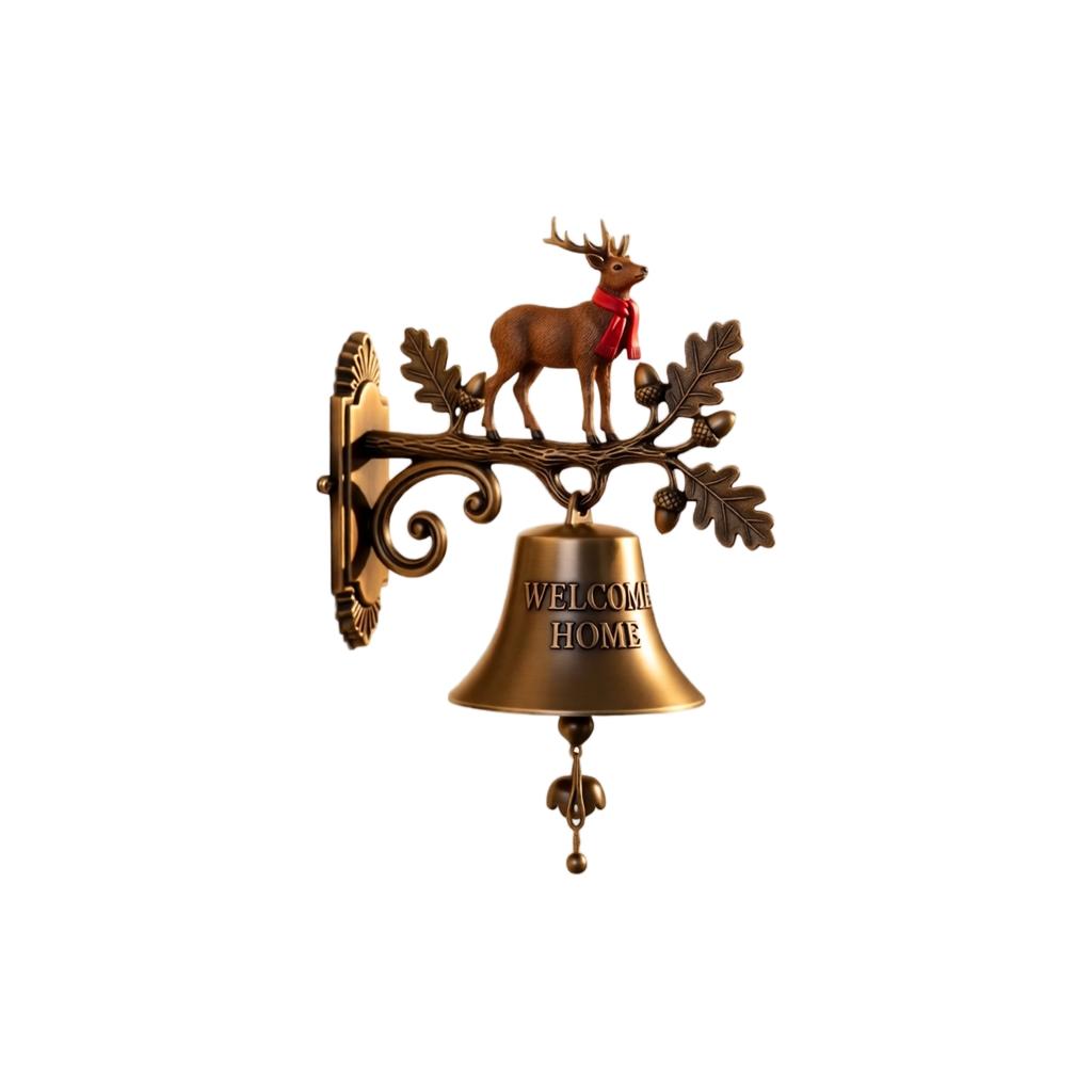 Christmas Hanging Welcome Doorbell for Front Door Holiday Decoration