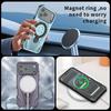 For iPhone 17 Pro Max Magnetic Case Rotating Kickstand TPU PC Shockproof Phone Back Cover