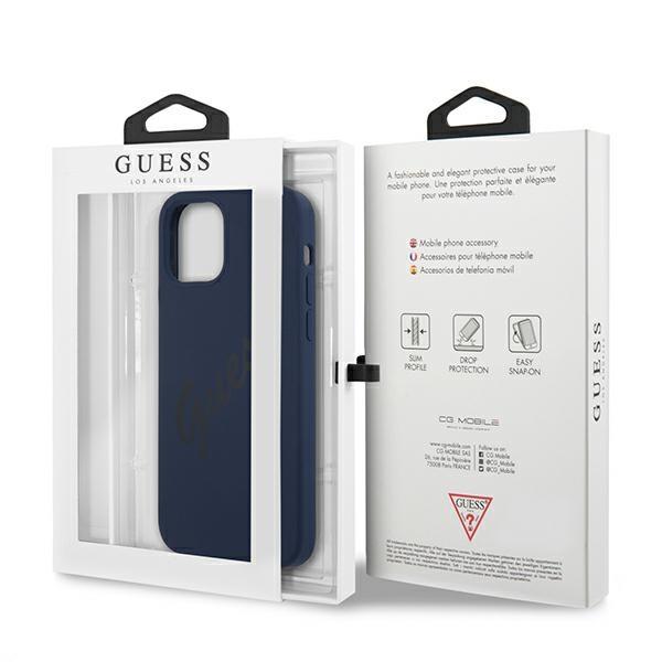 Guess Guhcp12Slsvsbl Iphone 12 Mini5,4 Niebieski/Blue Hardcase Script Vintage