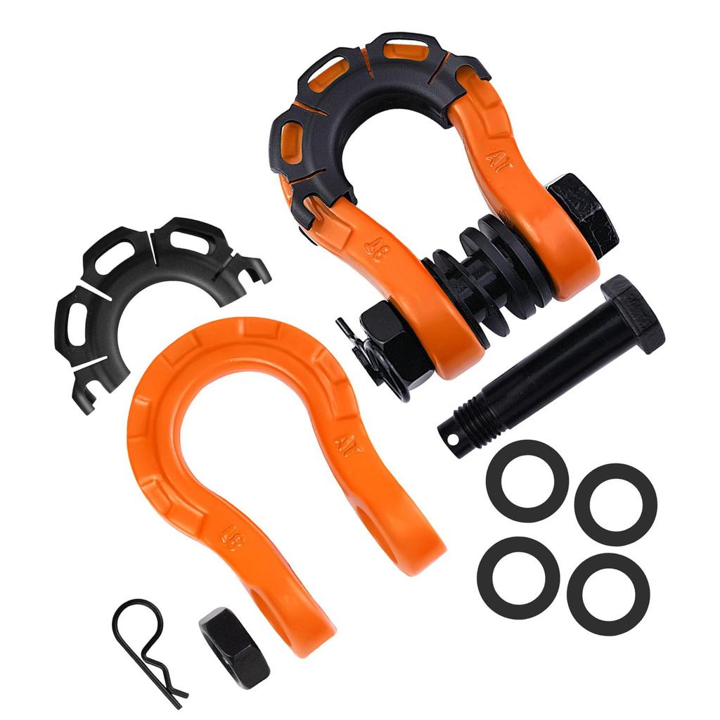 DShackle Towing Shackle Heavy Duty Pulling Carbon Steel Multifunctional Tool for