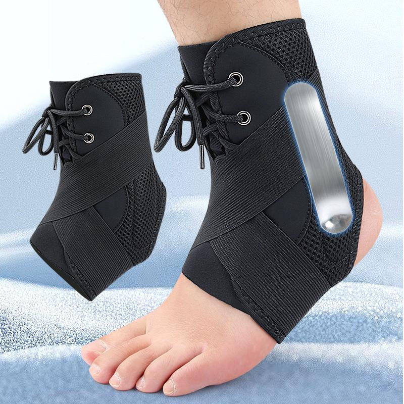 

Дышащий бандаж для голеностопа, бандаж для инверсии стопы, фиксирующий ремень, защита голеностопа, спортивный бандаж для голеностопа, поддержка стопы Aluminum plate (only) L чёрный
